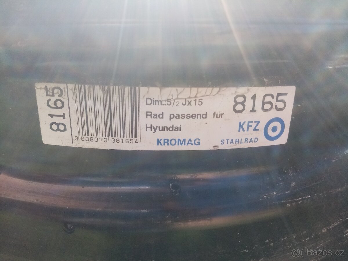 SADA PLECHOVÝCH DISKŮ 4X114.3 R15 67,1 - 4