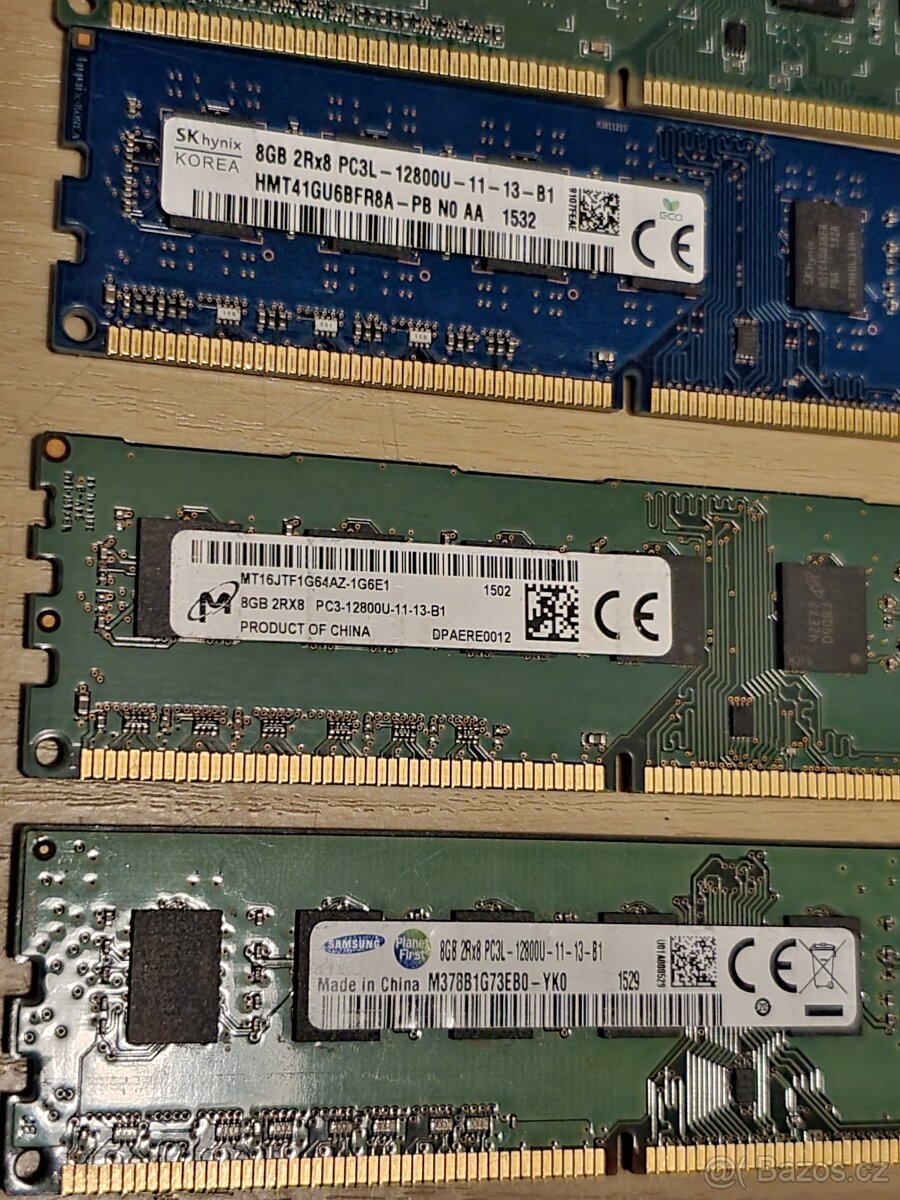 17x 8GB ddr3 do PC, kus : 400kč. - 4
