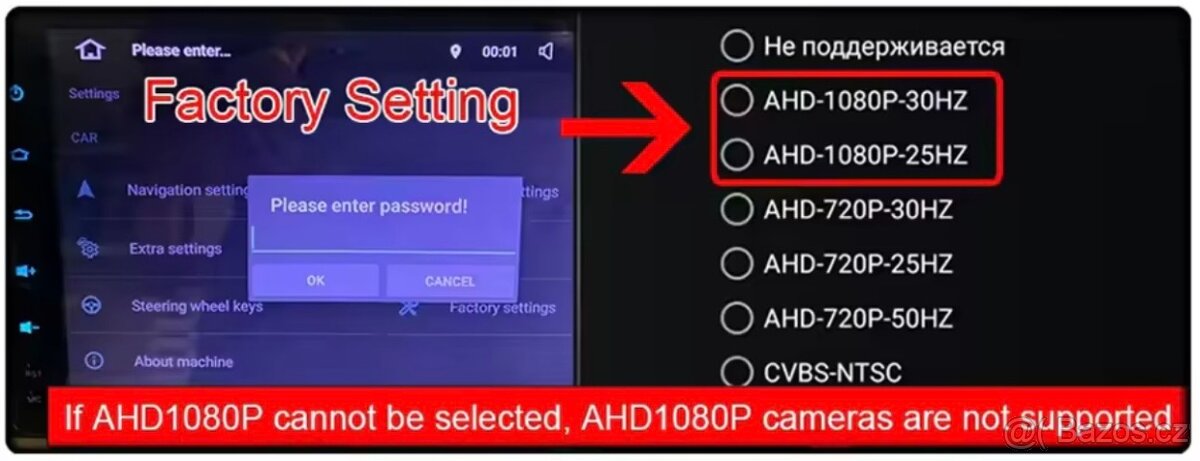 Prodám zadní couvací kameru do auta AHD - 4