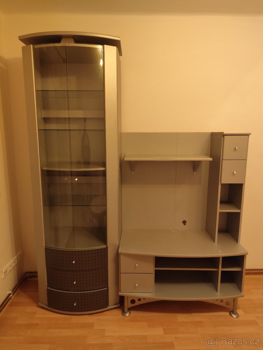 Obývací stěna šedá - 4