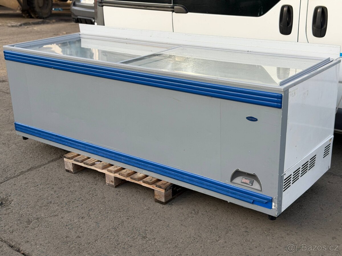 Prosklený pultový mrazák 250x85x85cm - 4