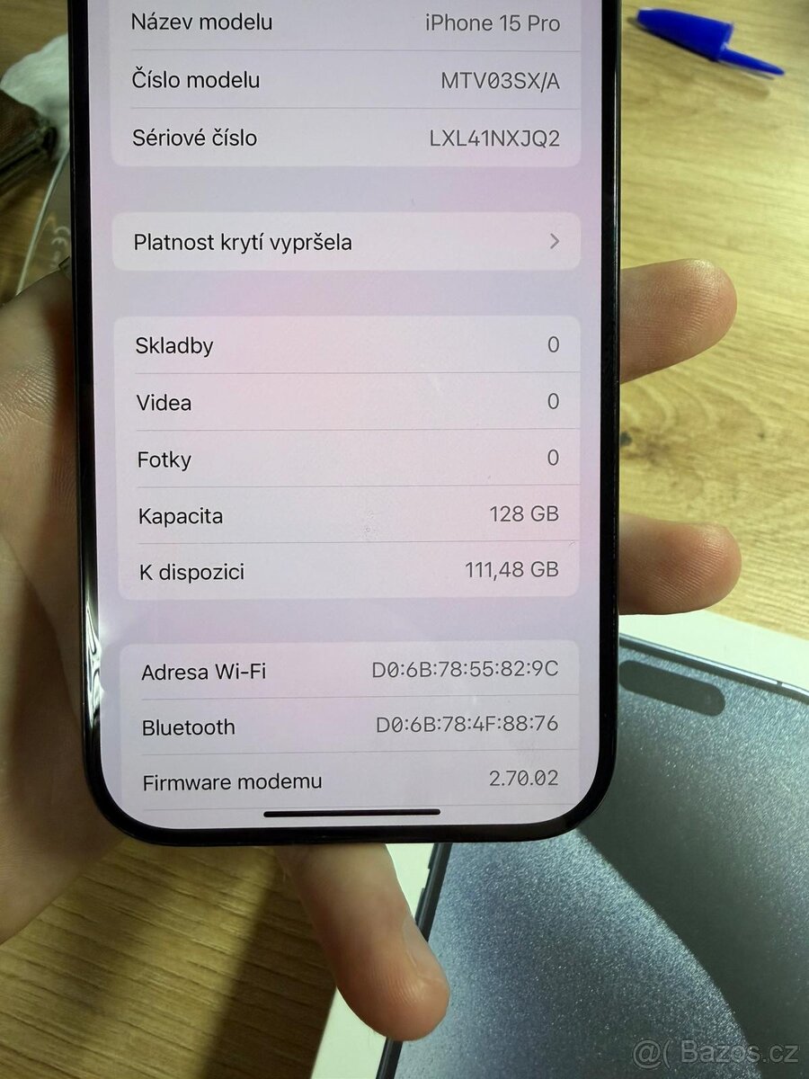 Apple iPhone 15 Pro 128 GB Modrý titan, TOP STAV - 4