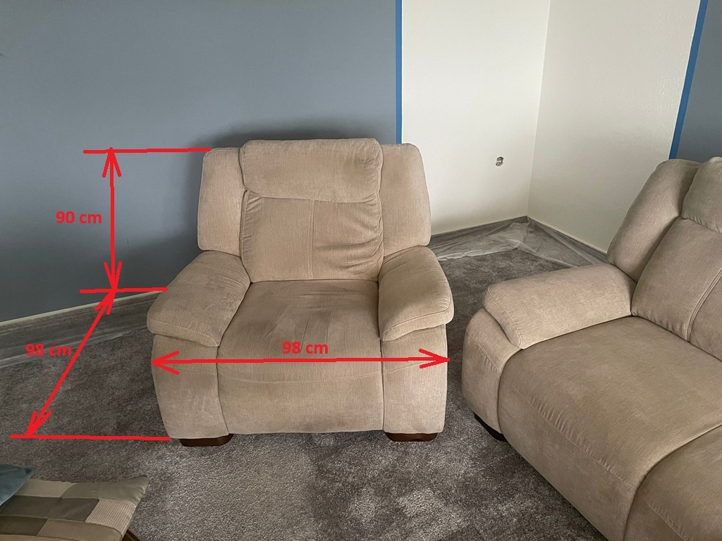 Prodám rohovou sedačku + křeslo - 4