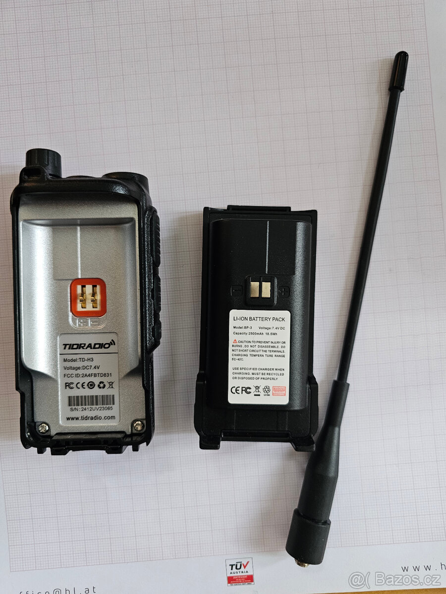 TIDRADIO TD-H3 Černá - 4