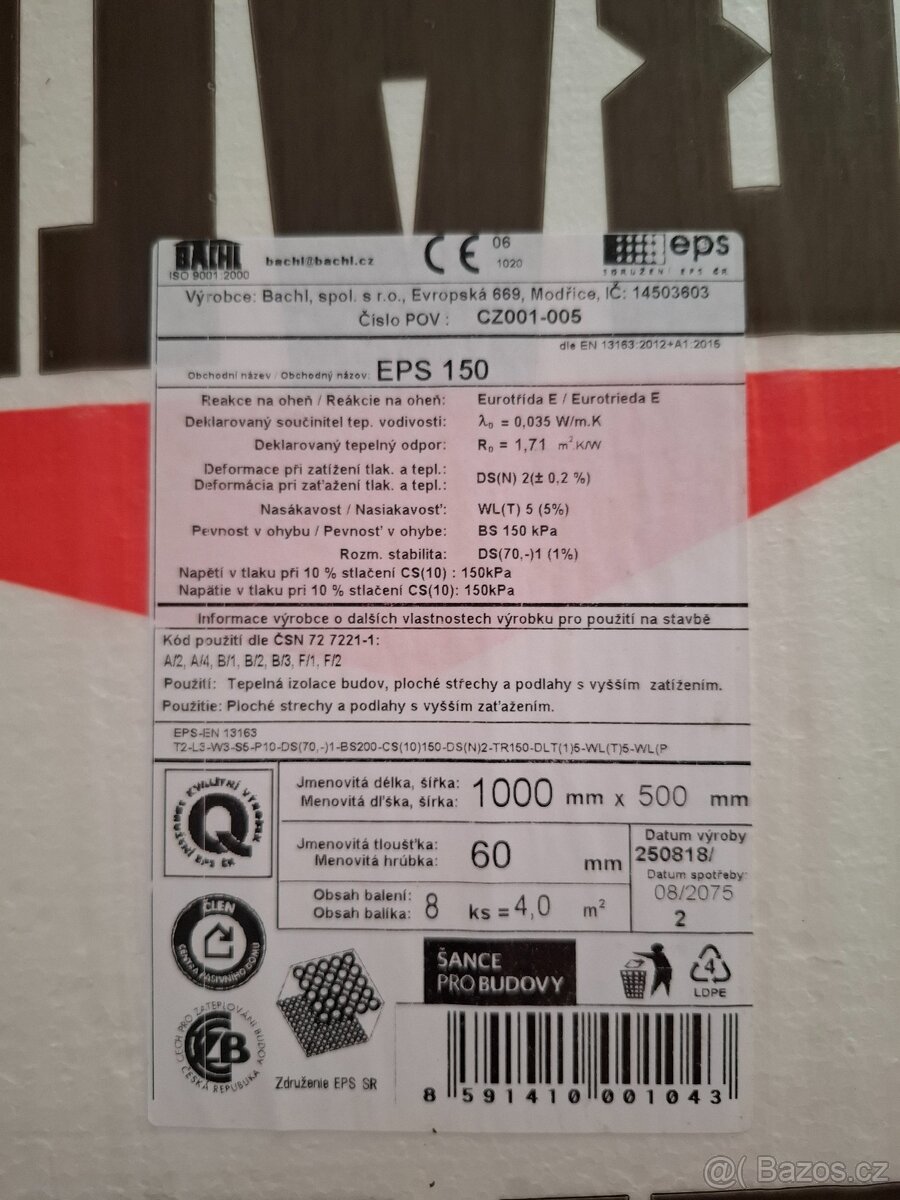Polystyren EPS 150 - 4