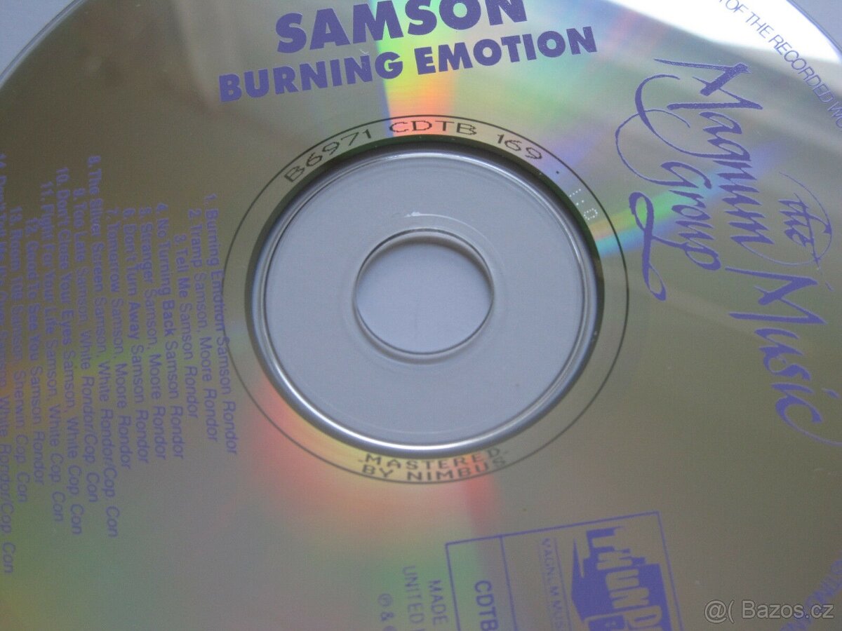 CD SAMSON - BURNING EMOTION 1995 UK 1.PRESS - 4