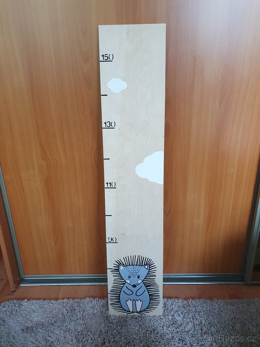 Dětský dřevěný metr Ježek - 4