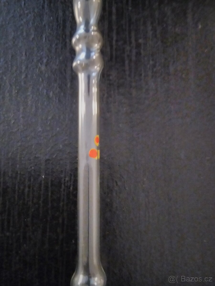 Skleněná fajfka, retro - 4