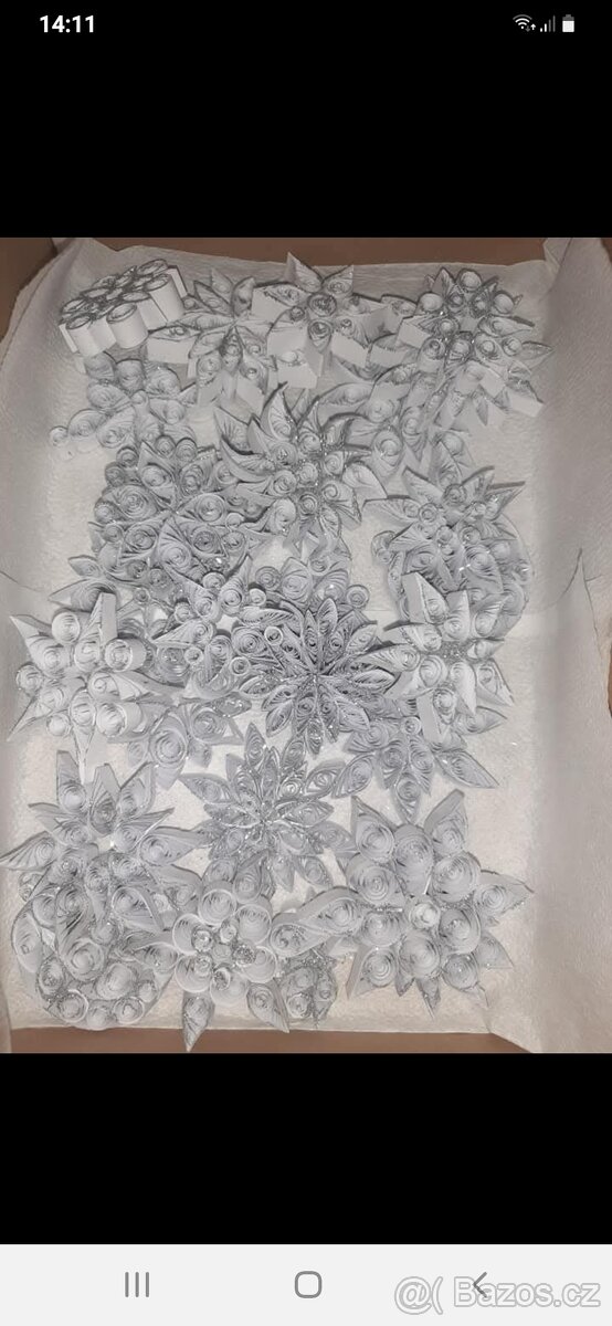 Vánoční vločky na stromeček - 4