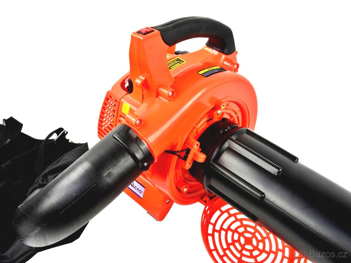 Benzinové motorové dmychadlo fukar vysavač drtič listí - 4