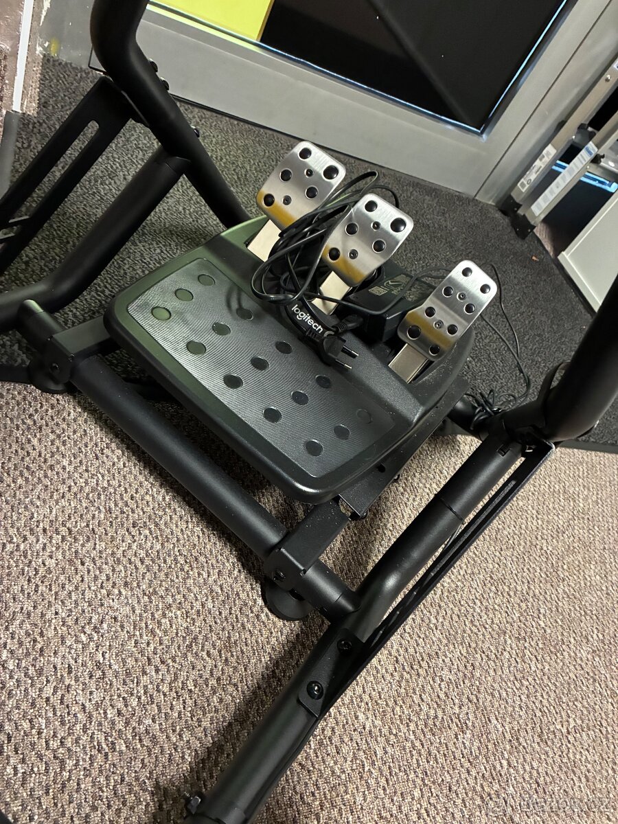 Herní kokpit playseat sedacka,volant,pedaly,řadička - 4