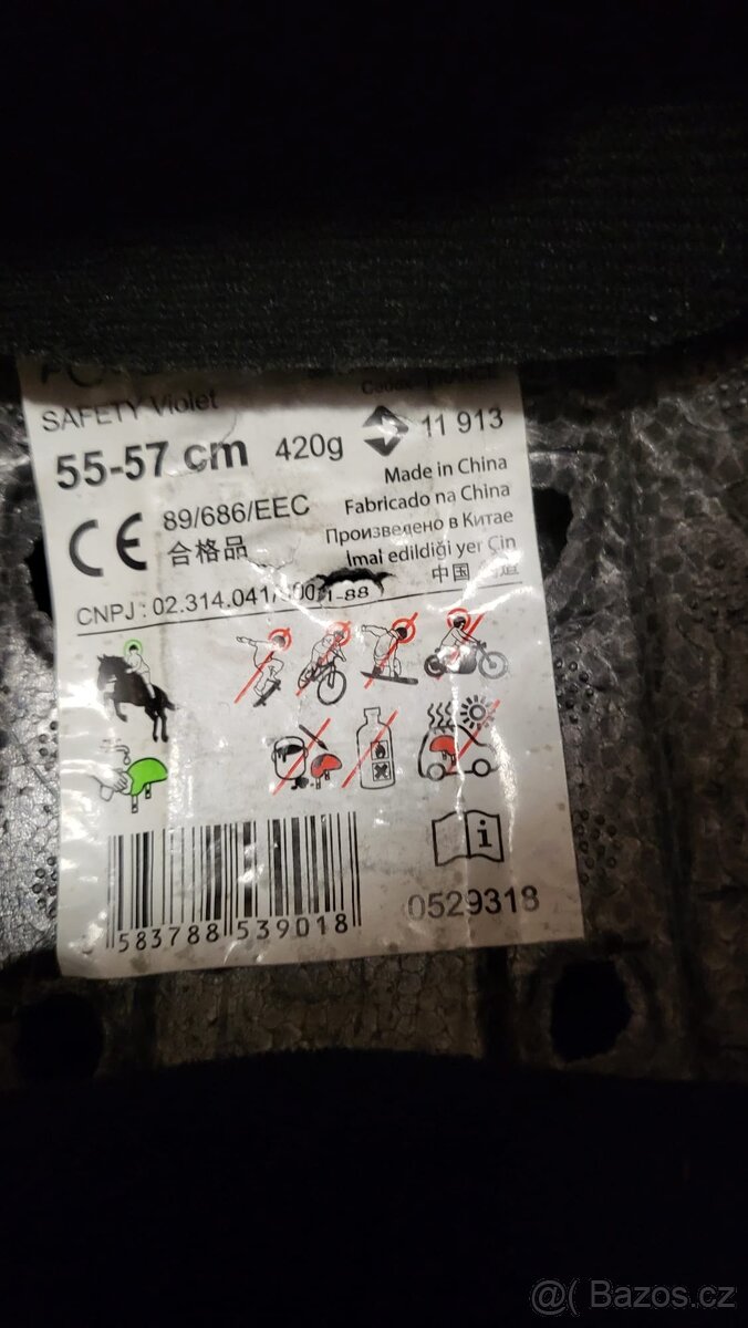 Jezdecká helma fialová - 4