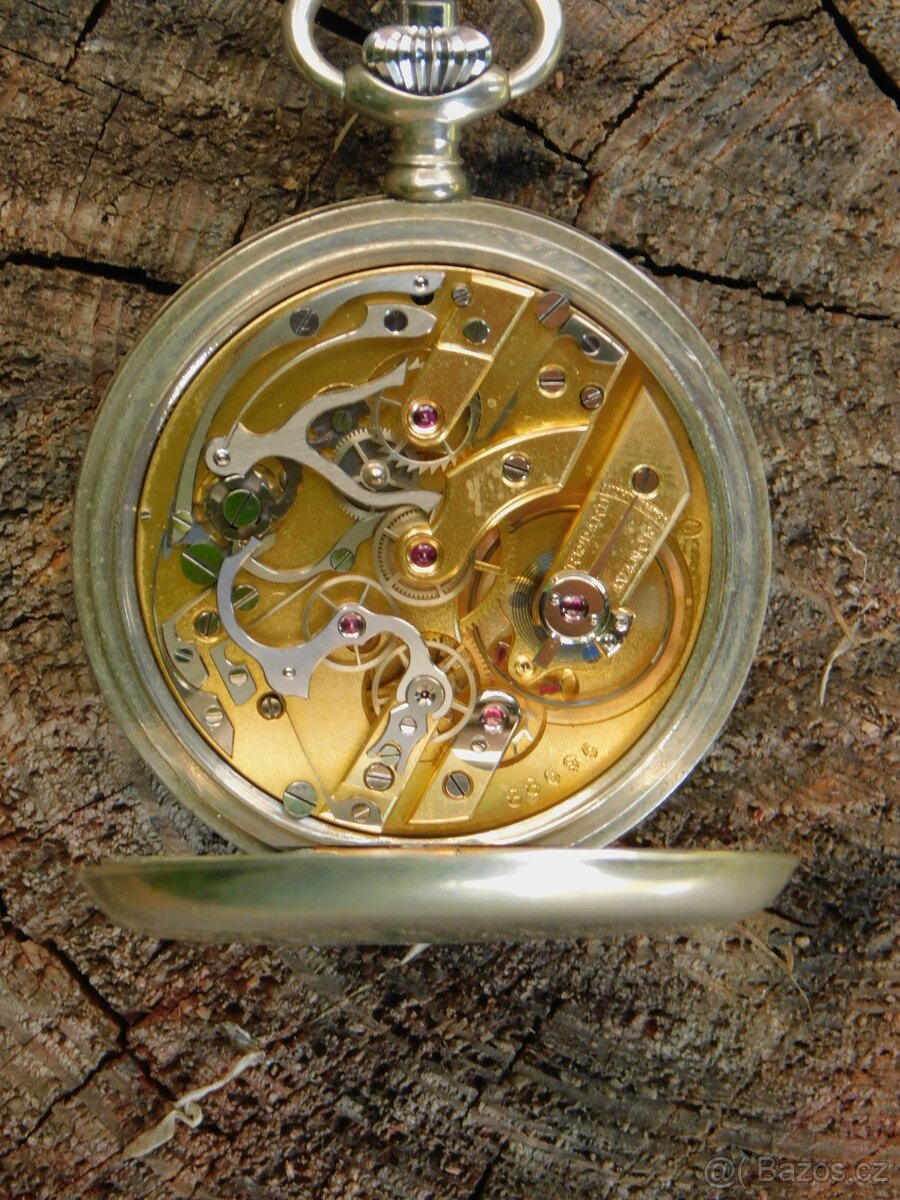 Starožitné kapesní hodinky s Chronographem SARDA - 4
