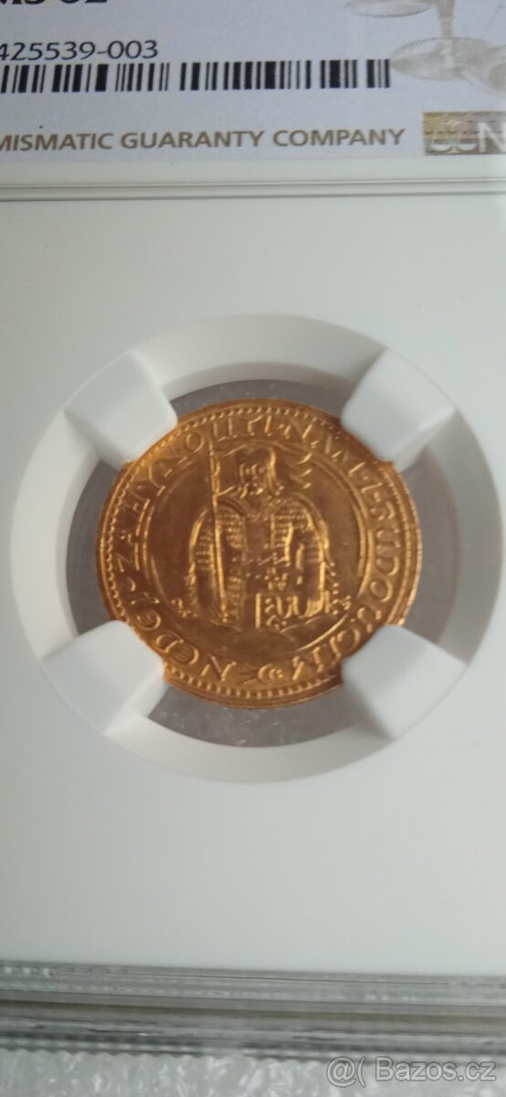 Svatováclavský dukát 1924 NGC MS62 - 4