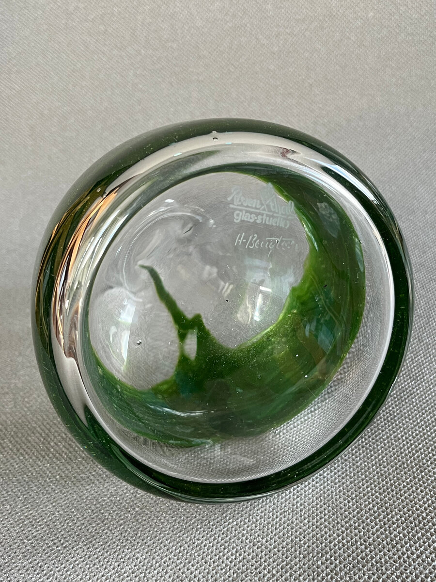 Rosenthal Designová váza, karafa 23 cm, hutní sklo - 4