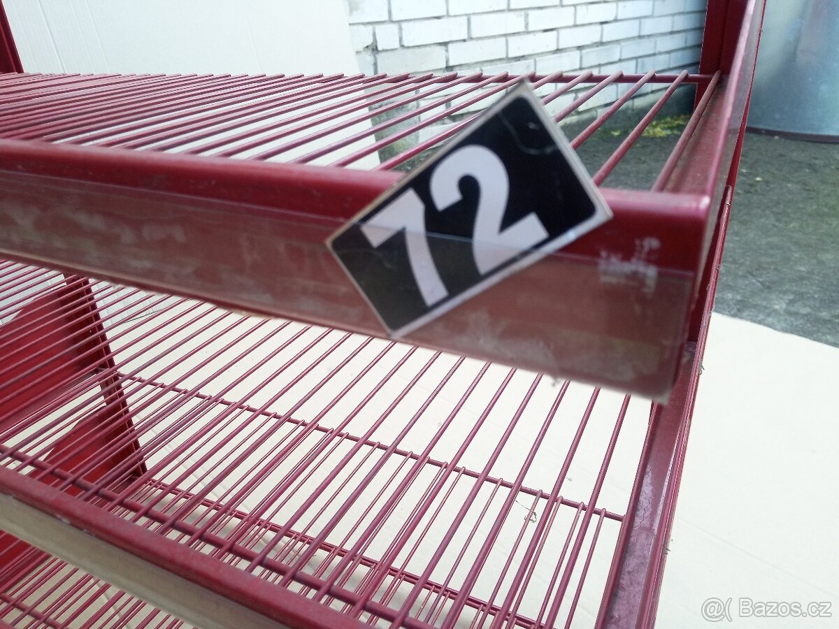 Košíkový kovový stojan - reklamní, zbožový, výstavní - 4