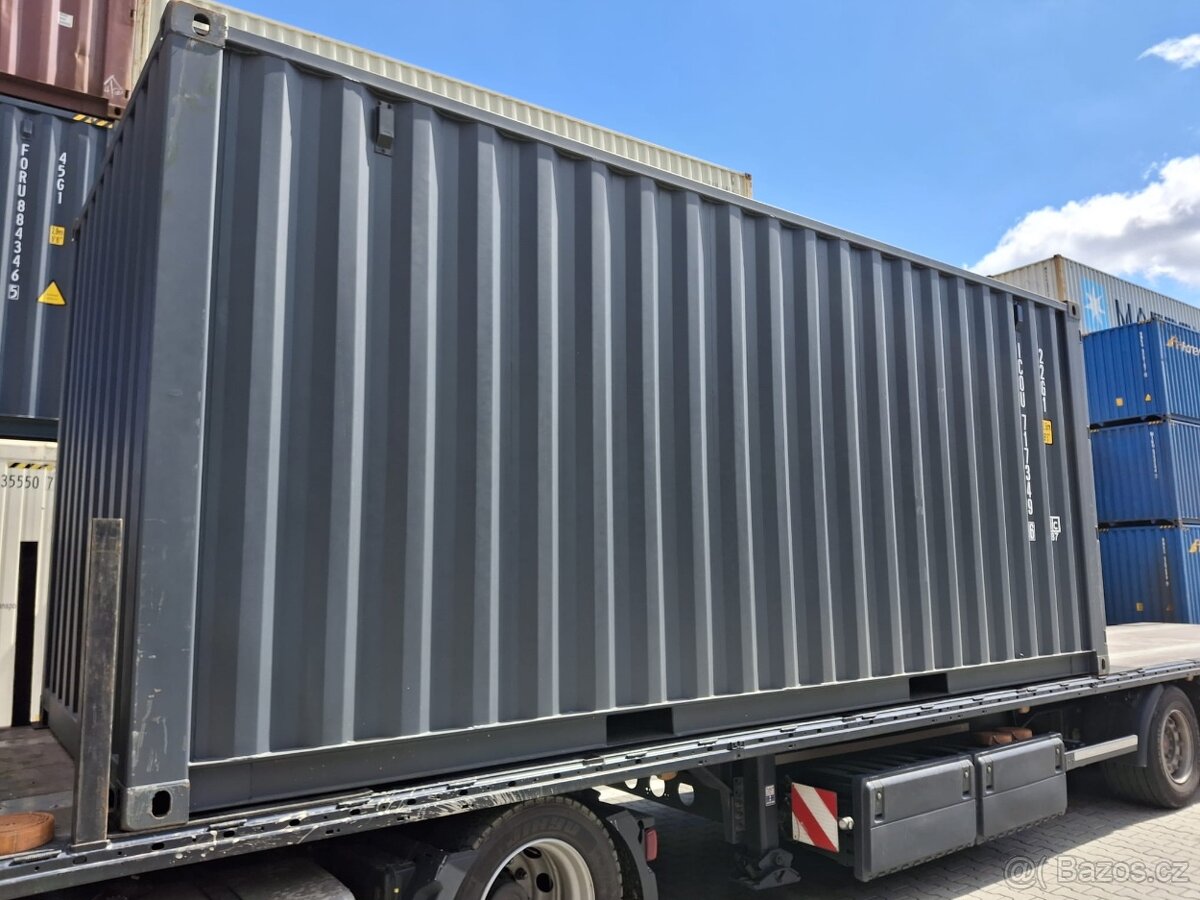 Lodní kontejner 20'DV one way - antacitově šedý - 4
