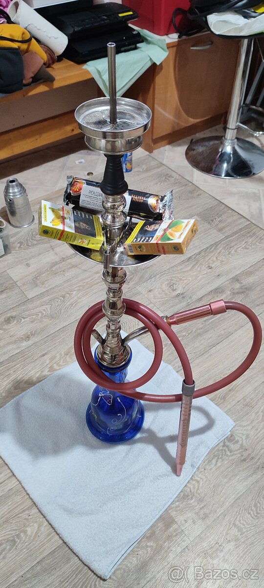 Váza vodní dýmky s kompletním příslušenstvím - 4