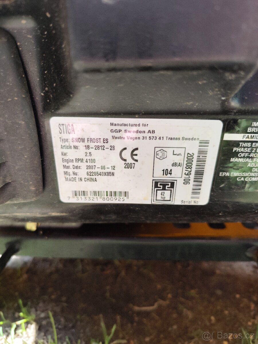 Stiga sněhová fréza - 4