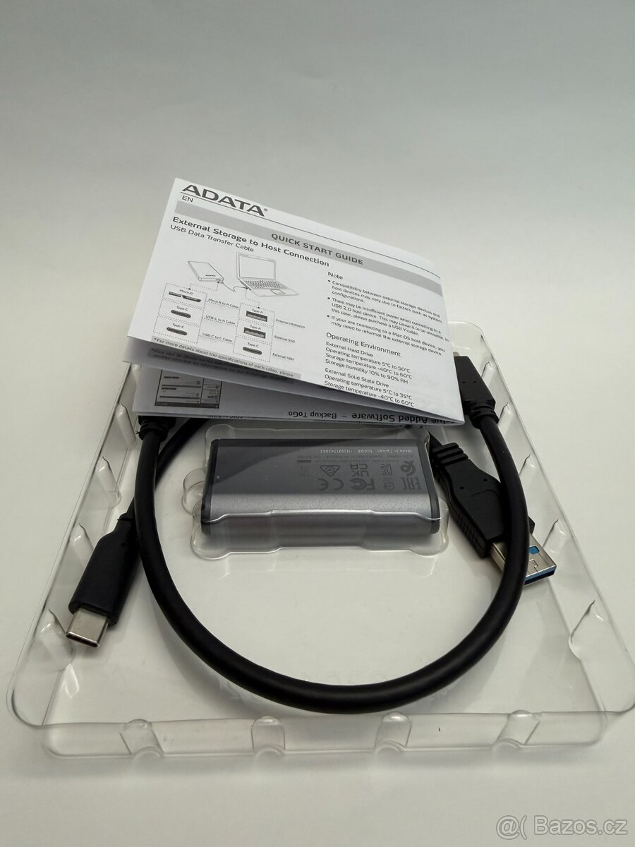 Externí SSD ADATA SE880 SSD 500GB, Titanium Gray - 4