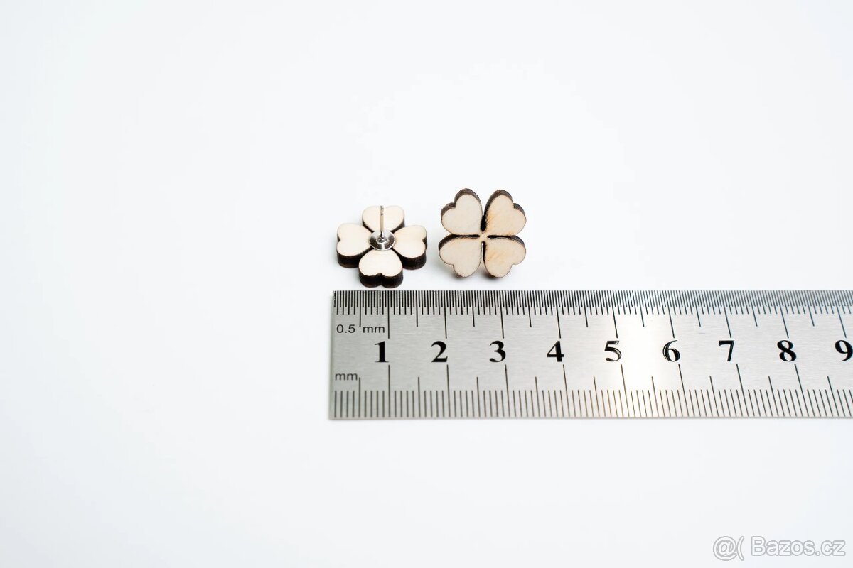 Náušnice Space root - gravírované - 4