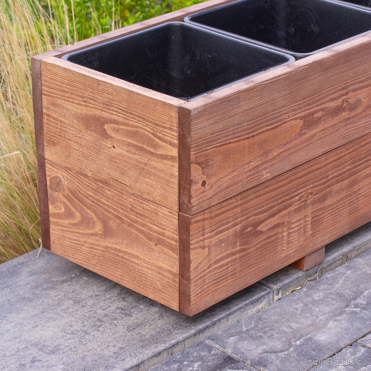 Dřevěné truhlíky na terasu - teak - 4