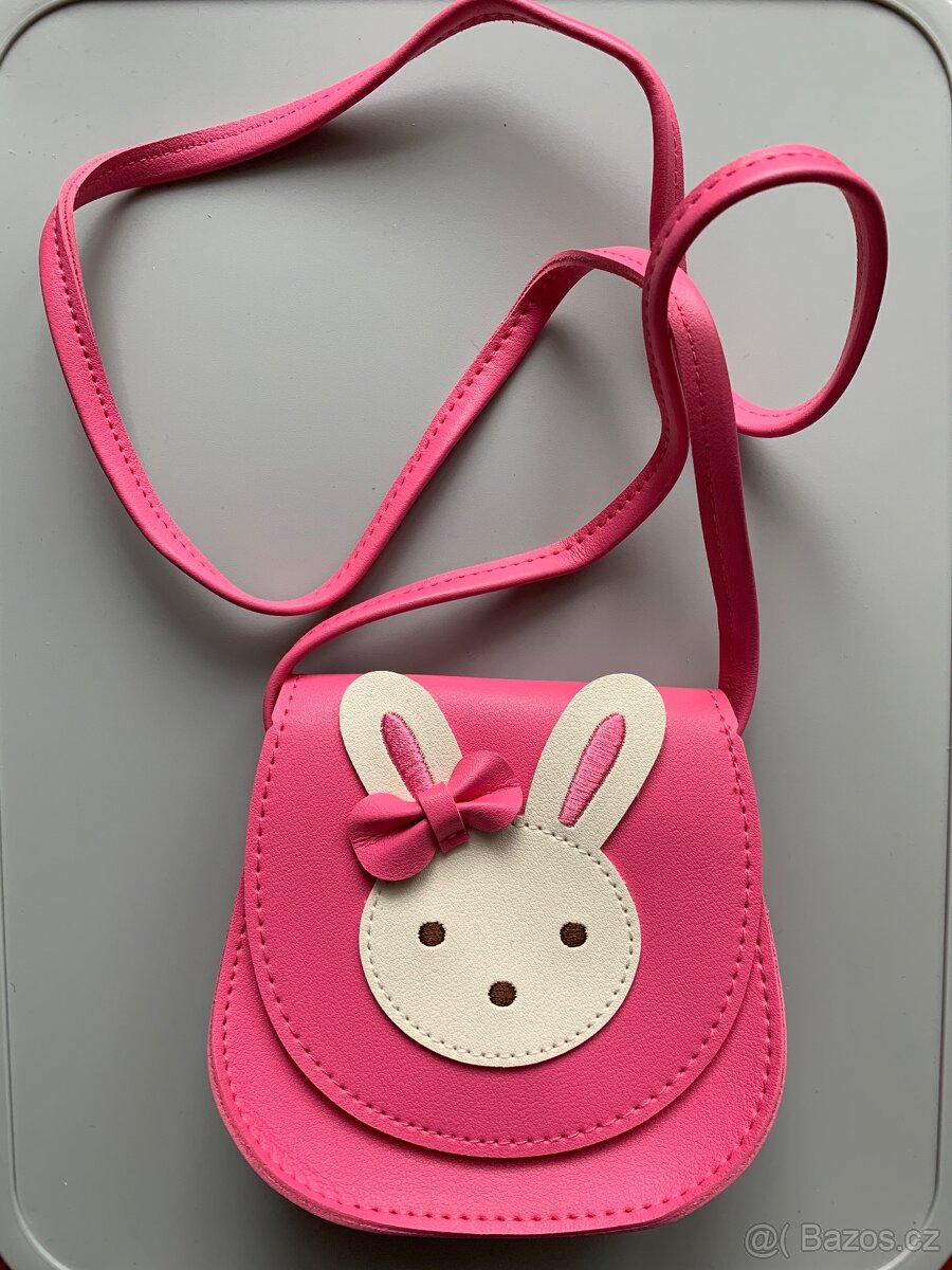 Nová kožená světle růžová dětská kabelka Minnie - 4