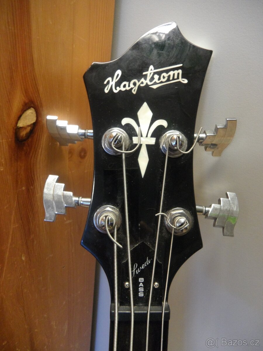 Baskytara Hagstrom Swede bass (white gloss) - 4