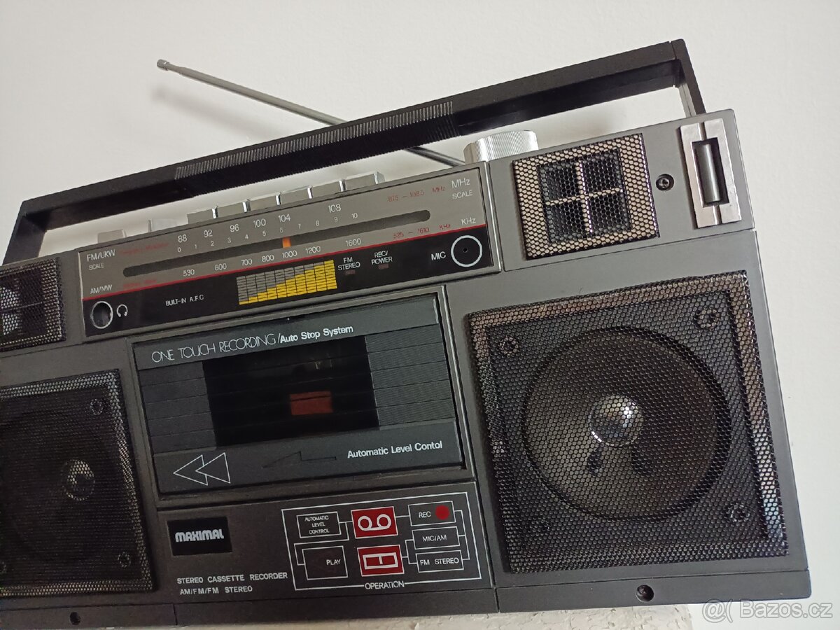Maximal 8702, radiomagnetofon retro kazeťák Japan - 4