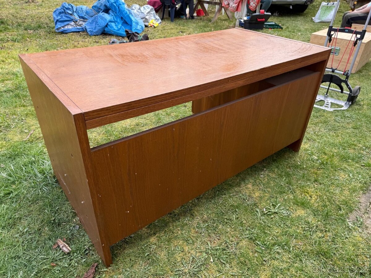 Stylový dřevěný psací stůl se šuplíky 150×75 cm - 4
