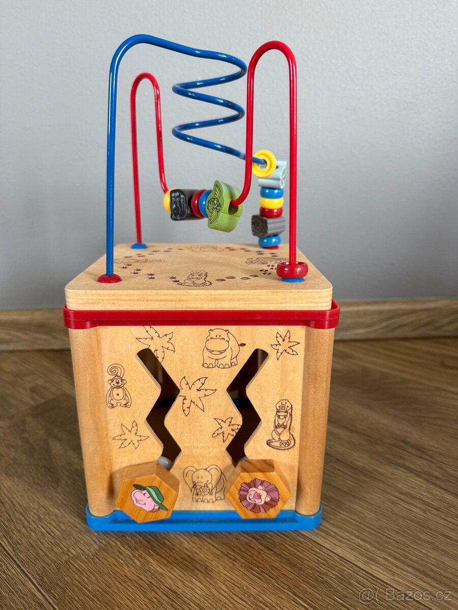 Motorická kostka 5v1 se spirálovou dráhou - 4