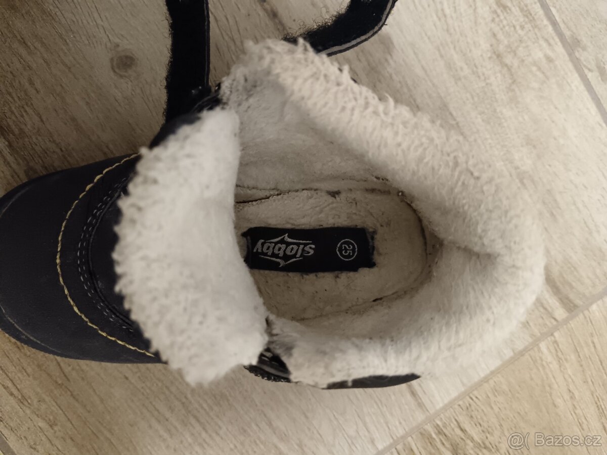 Zateplené polobotky vel.25 - 4