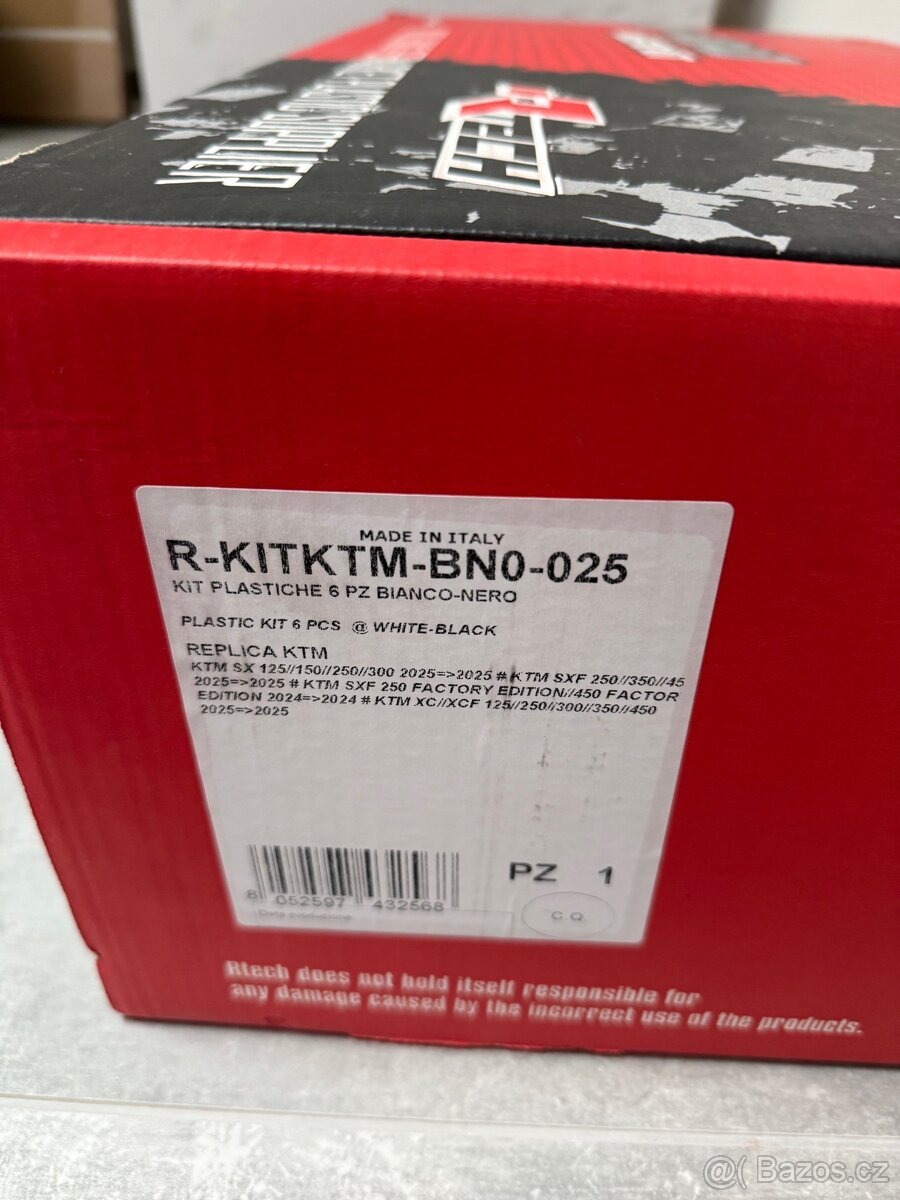 Ktm bílá sada plastů - 4
