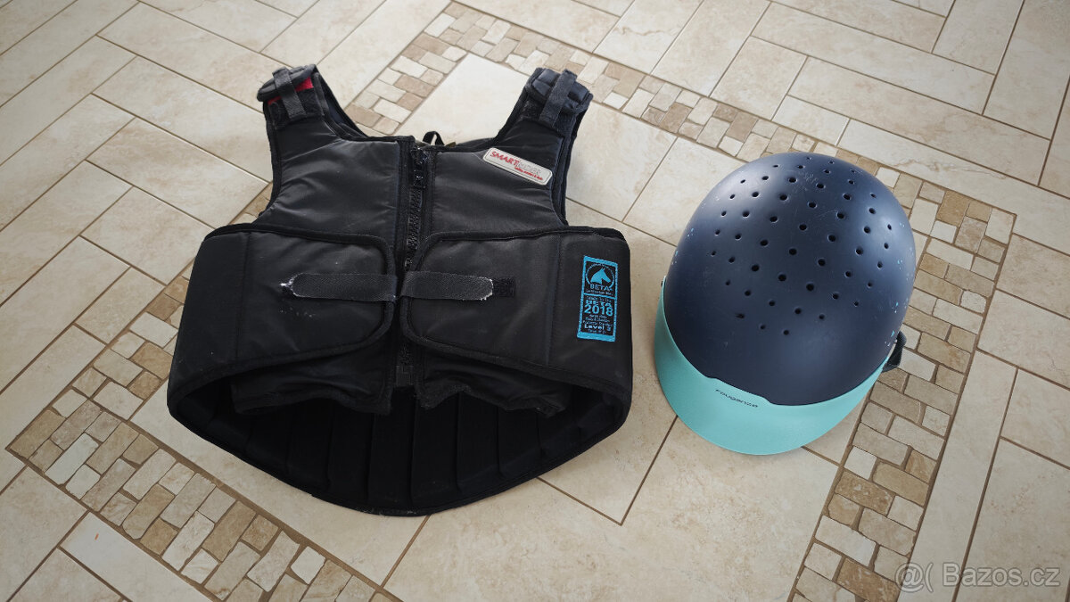 Dětská jezdecká helma Turquoise - 4