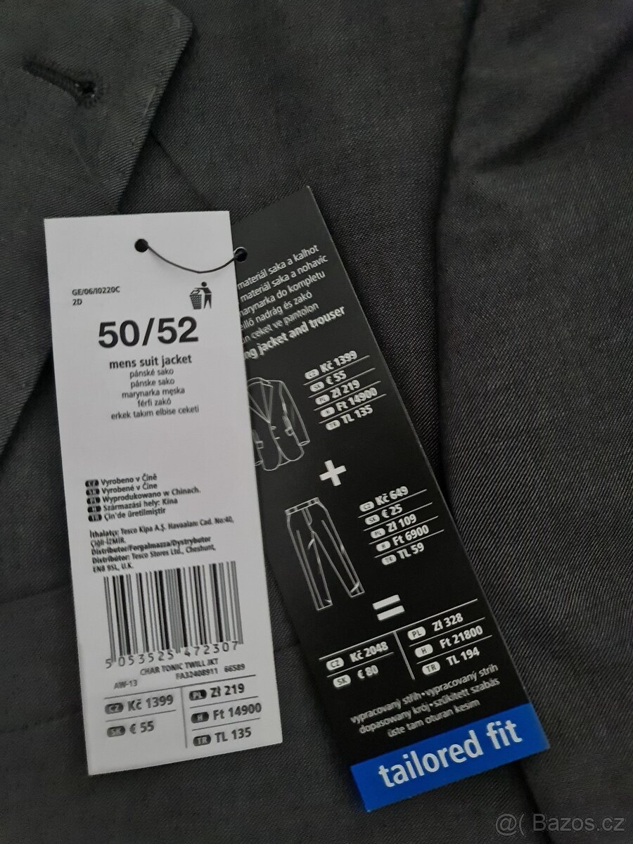 TOP - NOVÝ pánský oblek F&F vel. 50/52 - 4