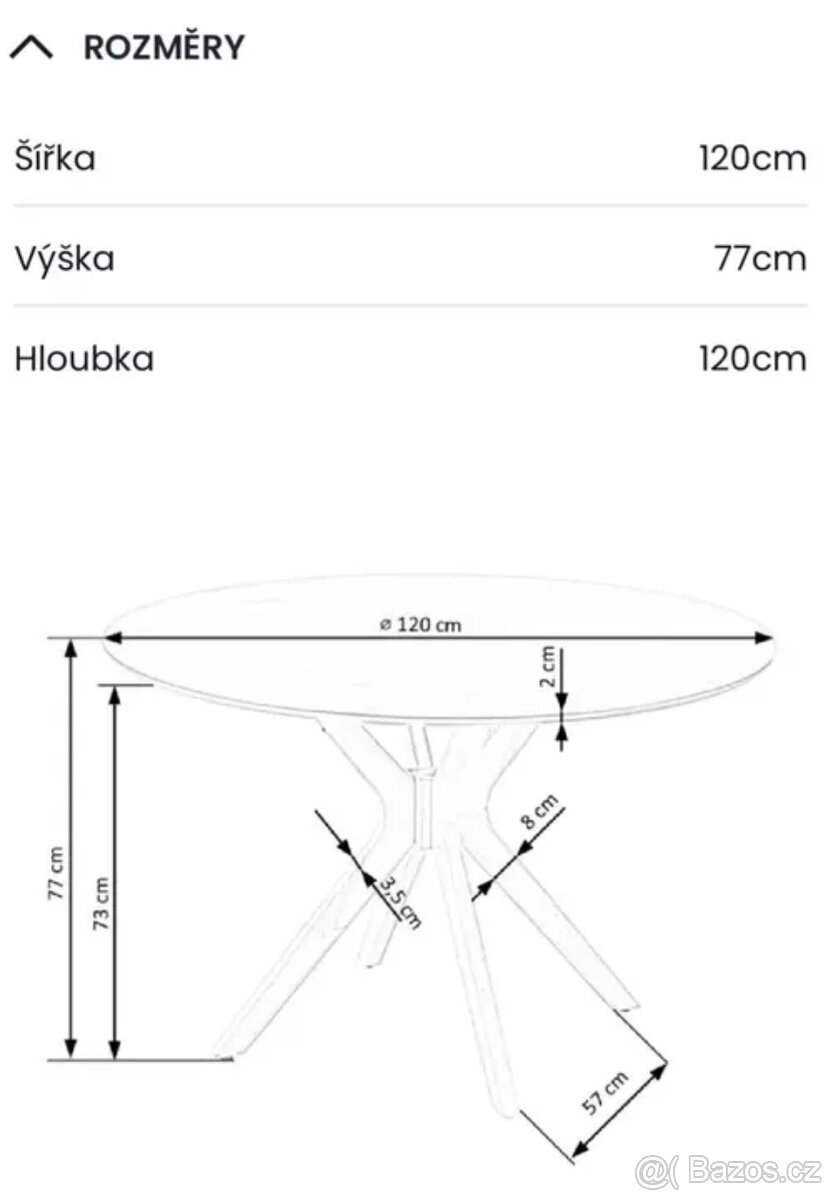 Jídelní stůl Herakles - 4