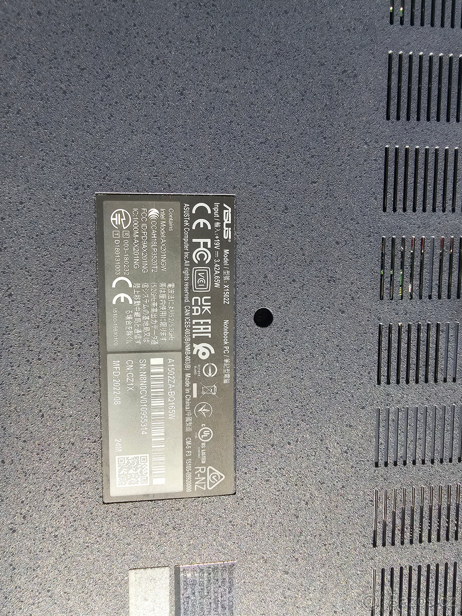 Notebook Asus vivobook 15X1502Z - 4