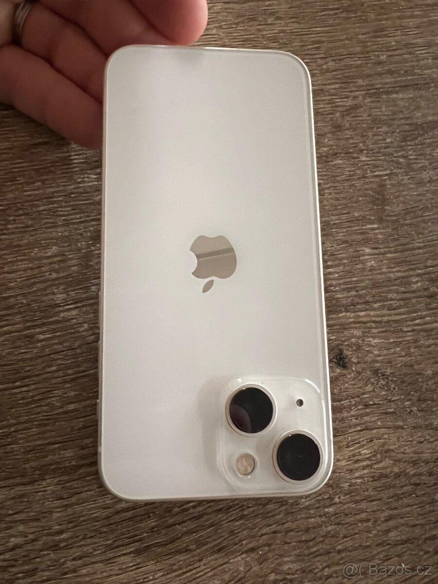iphone 13mini bílý hezký 100% baterie - 4