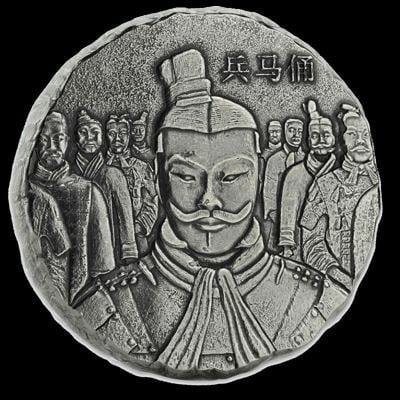 Stribrna investiční mince terracora army 5oz , 2018, antique - 4