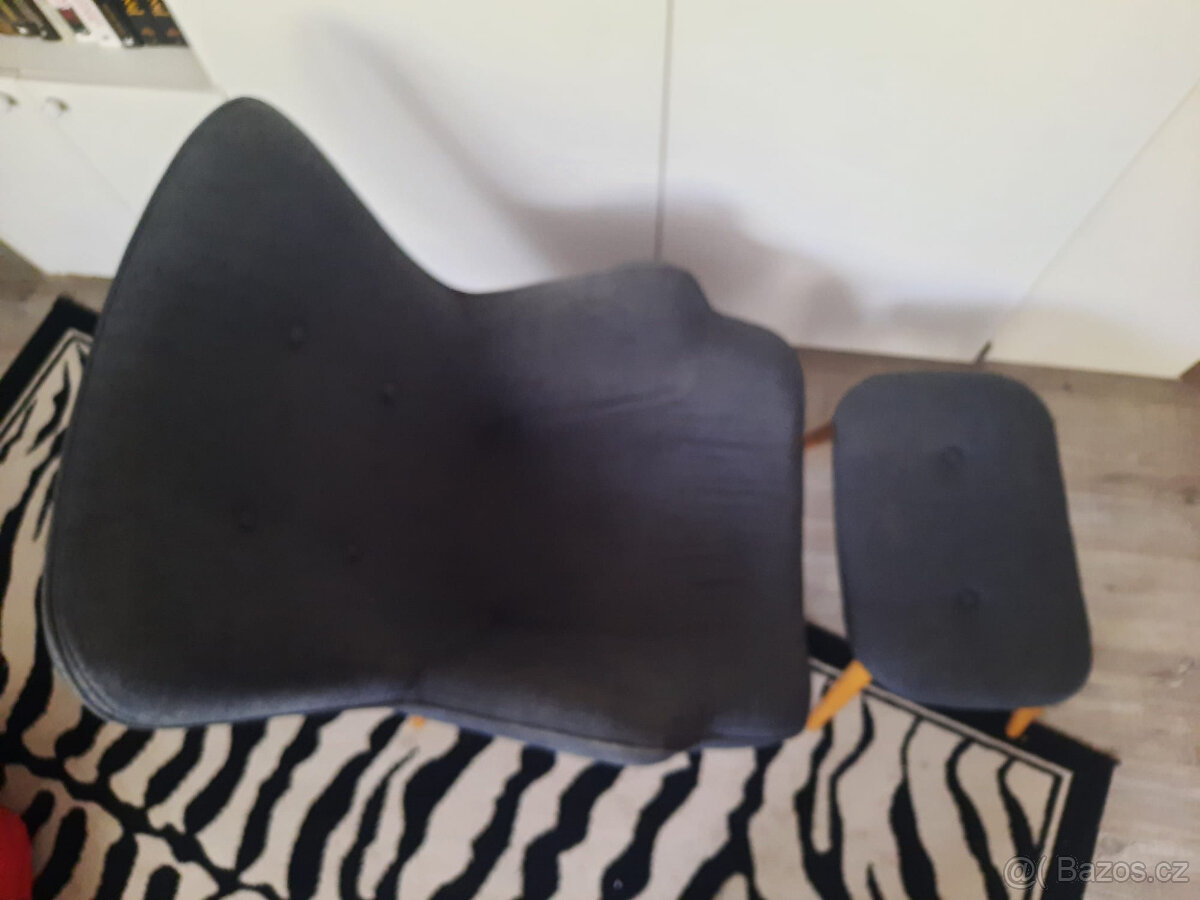 Křeslo s podnožkou SKALBORG - 4