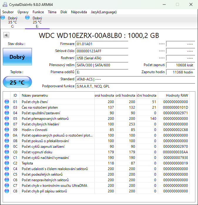 Pevný disk HDD WD Green WD10EZRX (1TB) - 4