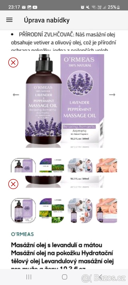 Órmeas Masážní olej s levandulí a mátou - 4