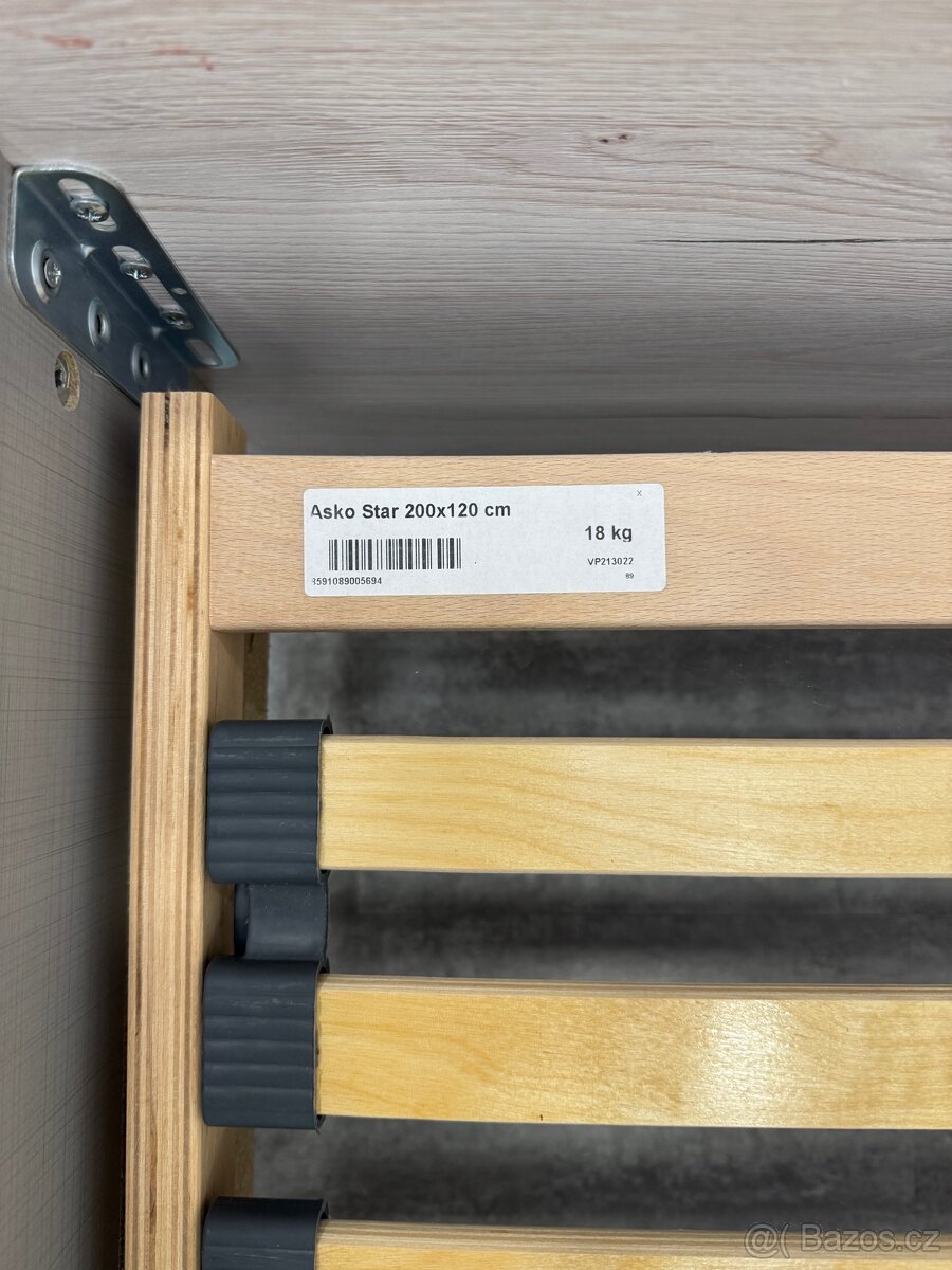 Postel 120x200 s roštem - 4