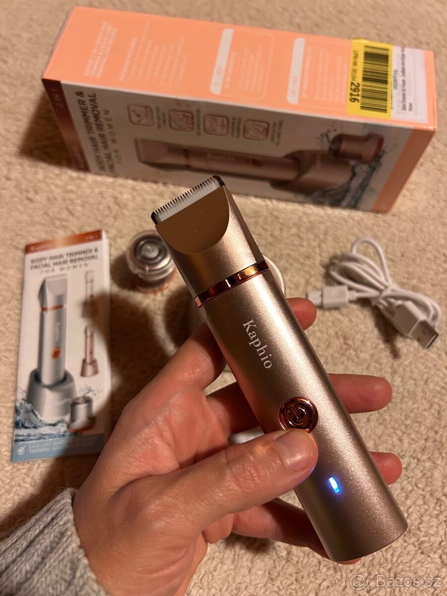 Zastřihávat / odstraňovač chloupků na těle a obličeji Kaphio - 4