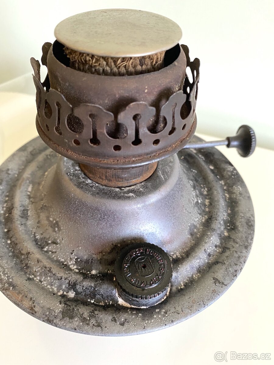 Stará petrolejová lampa Chortica, značená, SSSR - 4
