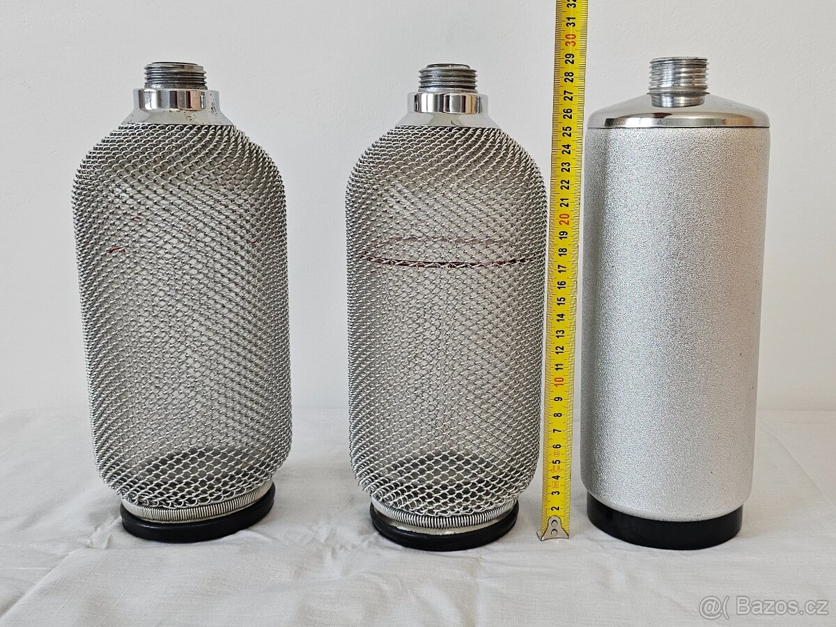 Retro lahve na sifon + příslušenství - 4