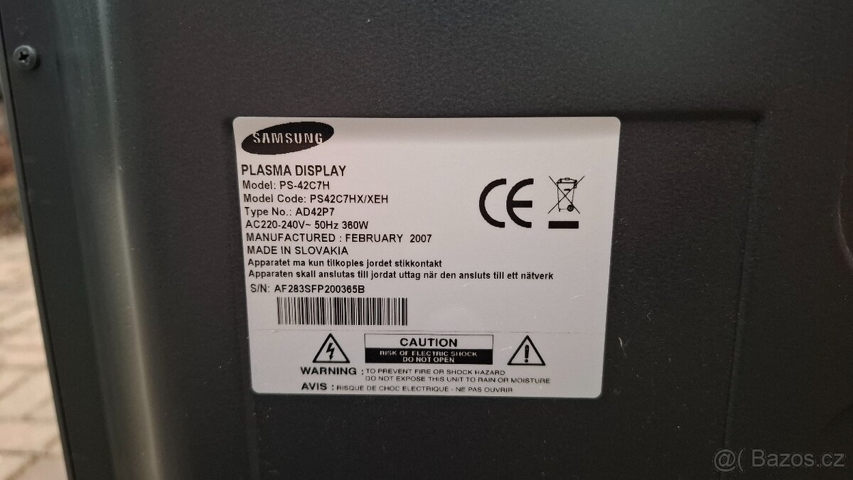 Tv Samsung PS-42C7H - 4