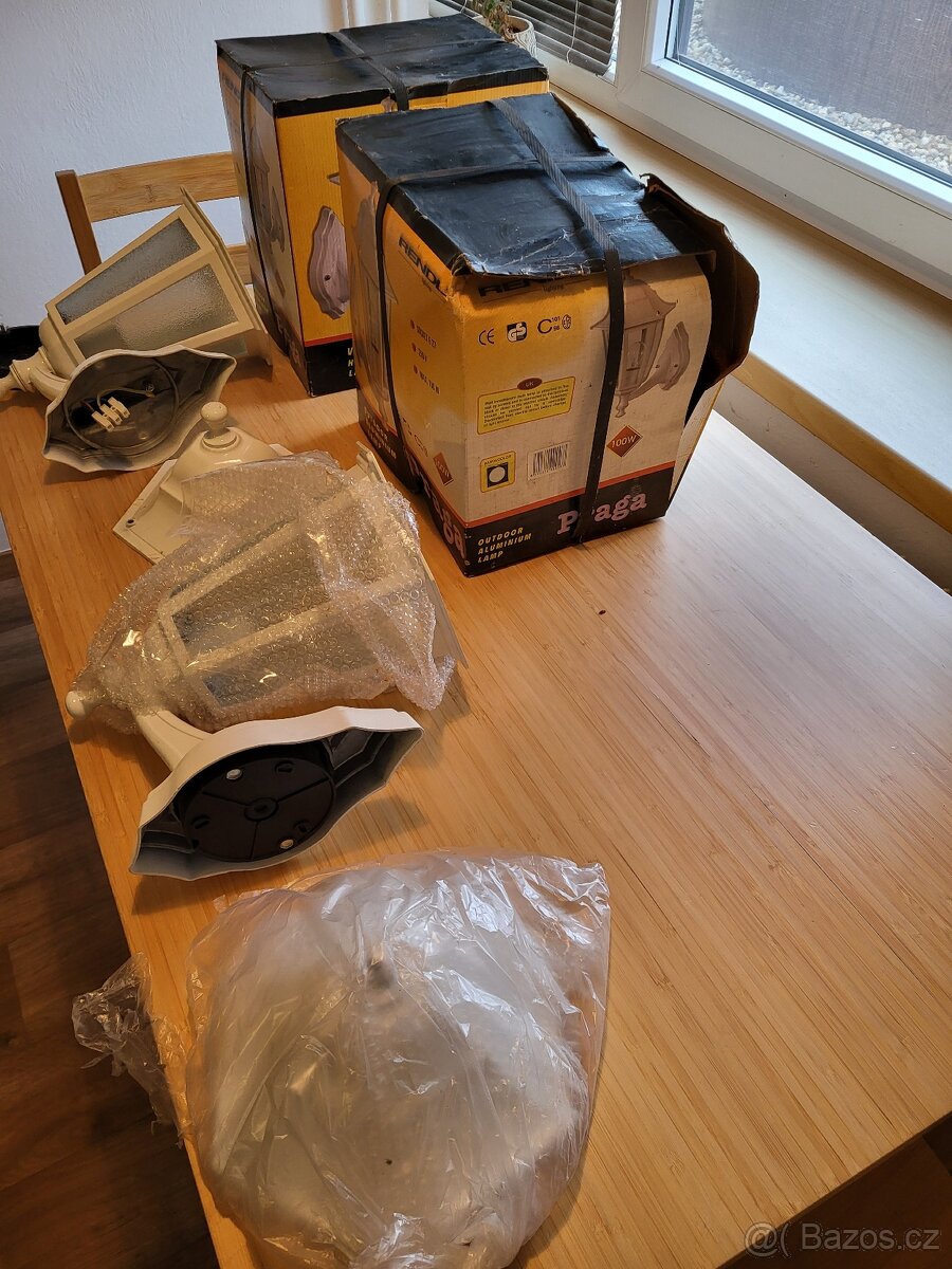 Venkovní hliníková lampa - 4ks - 4