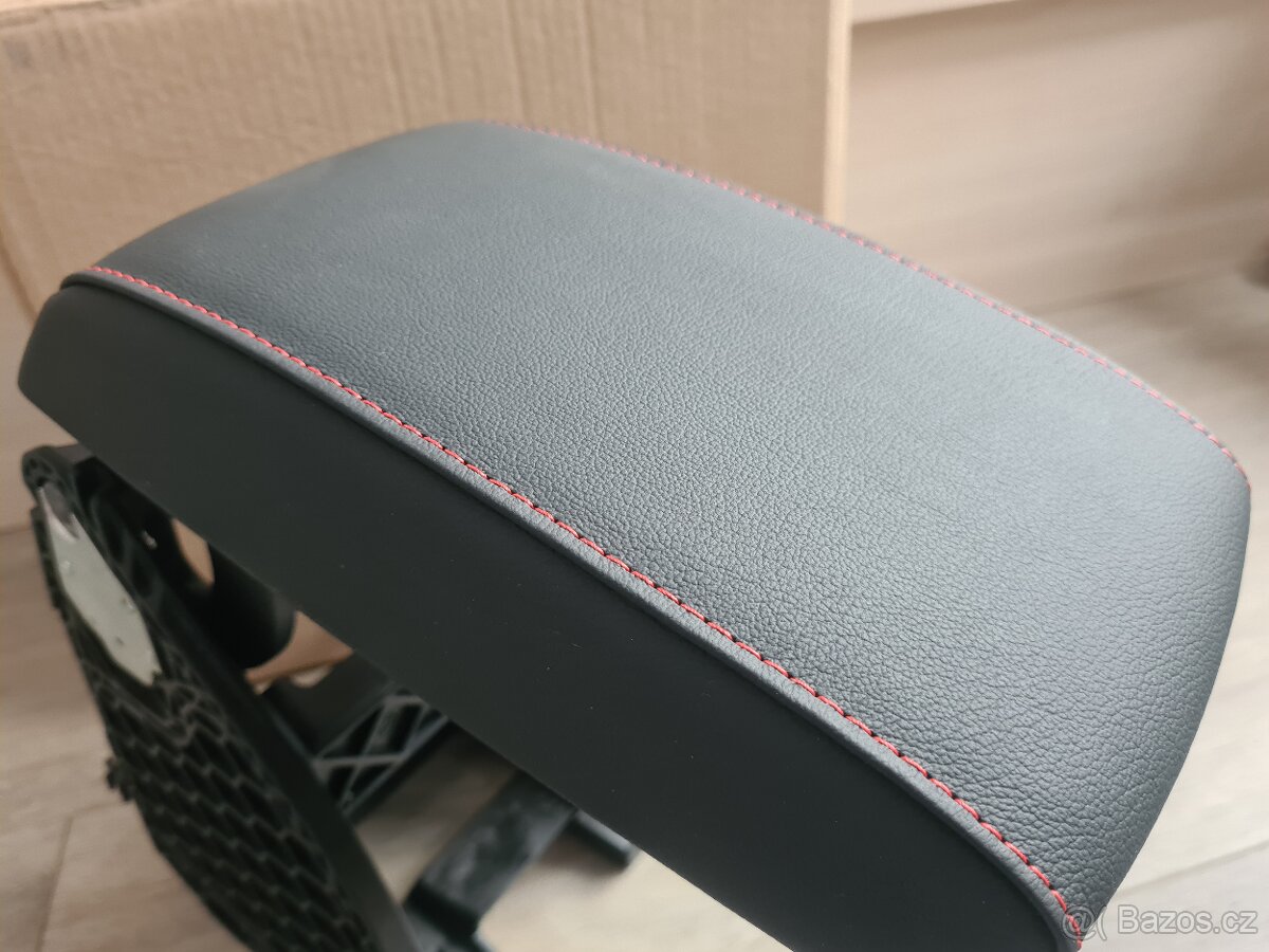 NOVÁ Loketní opěrka Octavia 2 Černá kůže ORIGINÁL - 4