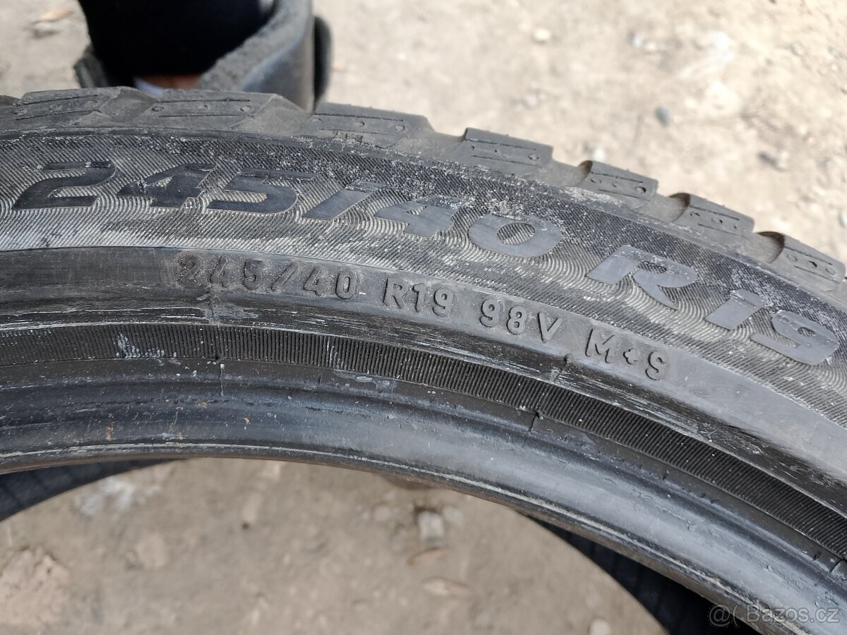 245/40/19+275/35/19 Pirelli - zimní pneu 4ks RunFlat - 4